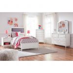 Faelene B485 6 pc Twin Upholstered Panel Bedroom Set