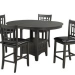 Brassex 5 piece TN-4560TT TAVERN PUB SERIES W/STORAGE BASE GREY