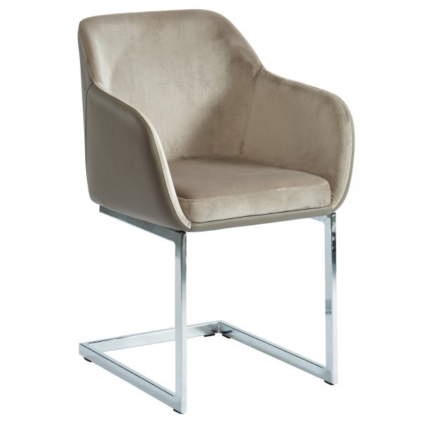 Worldwide Modena Side Chair, set of 2 in Taupe