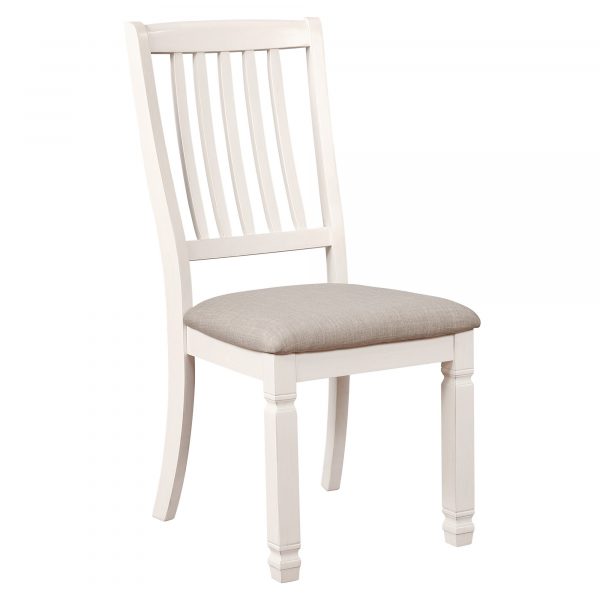 Worldwide Highlands Side Chair, set of 2 in Antique White