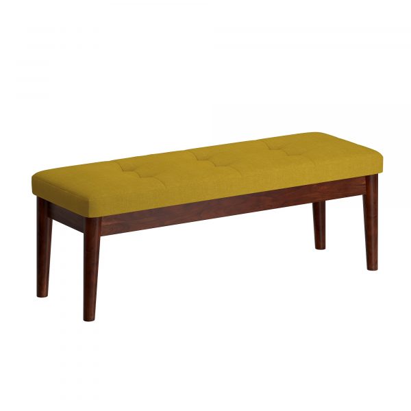 Worldwide Leanne Bench in Mustard