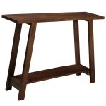 Worldwide Volsa Console Table in Walnut