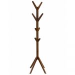 Worldwide Zayn Coat Rack in Walnut