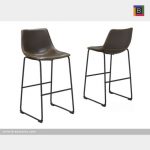 Brassex HY-7163 BR 26 ACASIA 26' COUNTER STOOL VINTAGE BROWN Set of 2