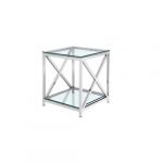 ELSA End Table GY-ET-SX0302 w/ Mirror shelf