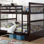 Ifdc B-123 Espresso Double over Double bunk bed