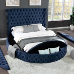 HAZEL (#423)(Navy Blue) Queen Bed